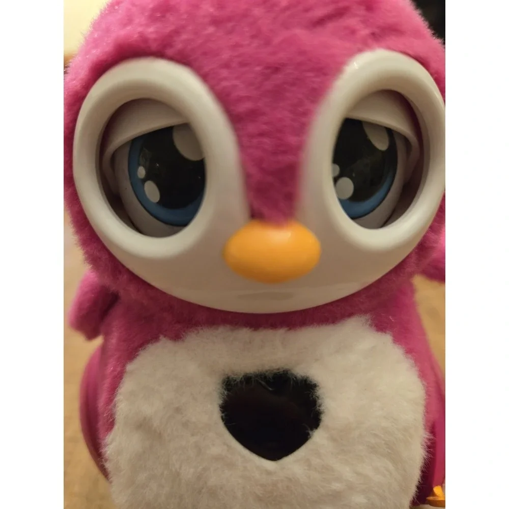 Bossa Nova Robotics Interactive Penbo Penguin Penbina Pink Plush Toy Noises Roll